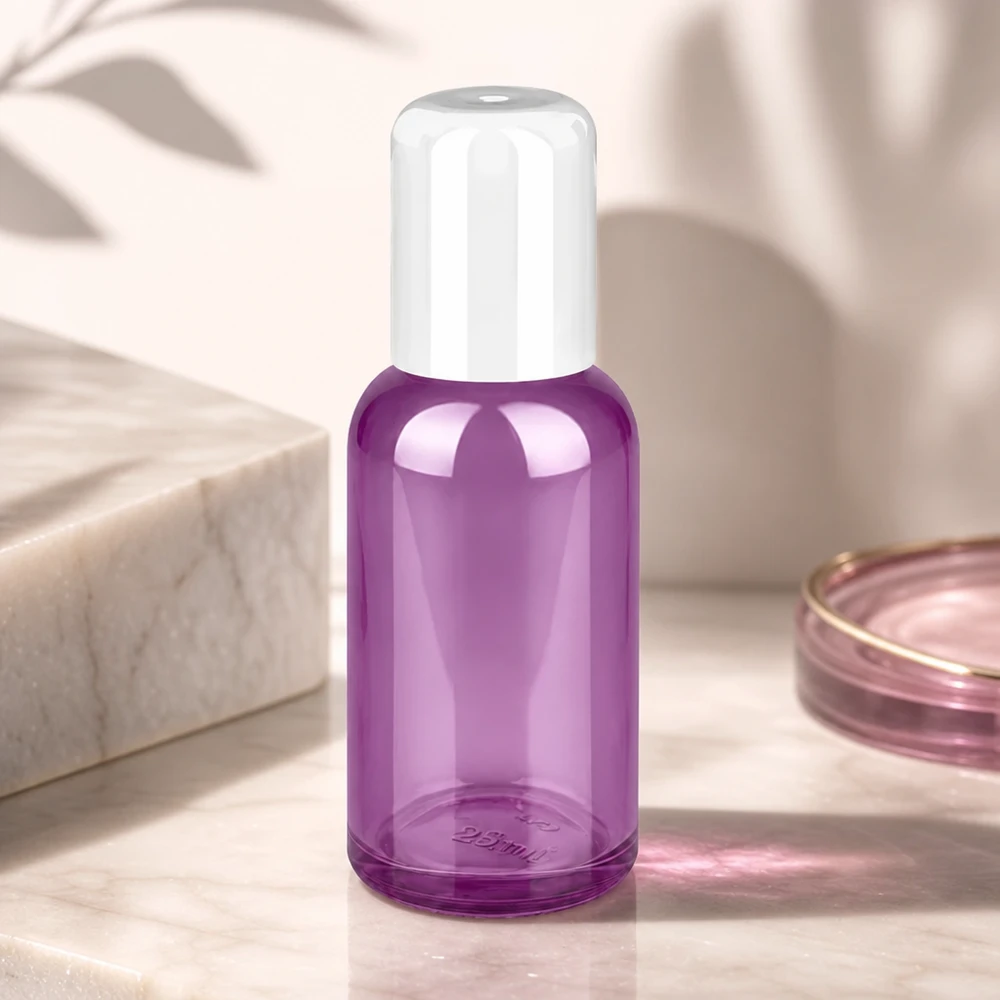 30 ml:n roll-on-pullo valkoinen vakio PurpleLine UT18/30 PurpleLine UT18/30 Laadukas 30 ml:n purppuranpunainen lasinen roll-on-pullo, jossa on käytännöllinen roll-on-korkki.
