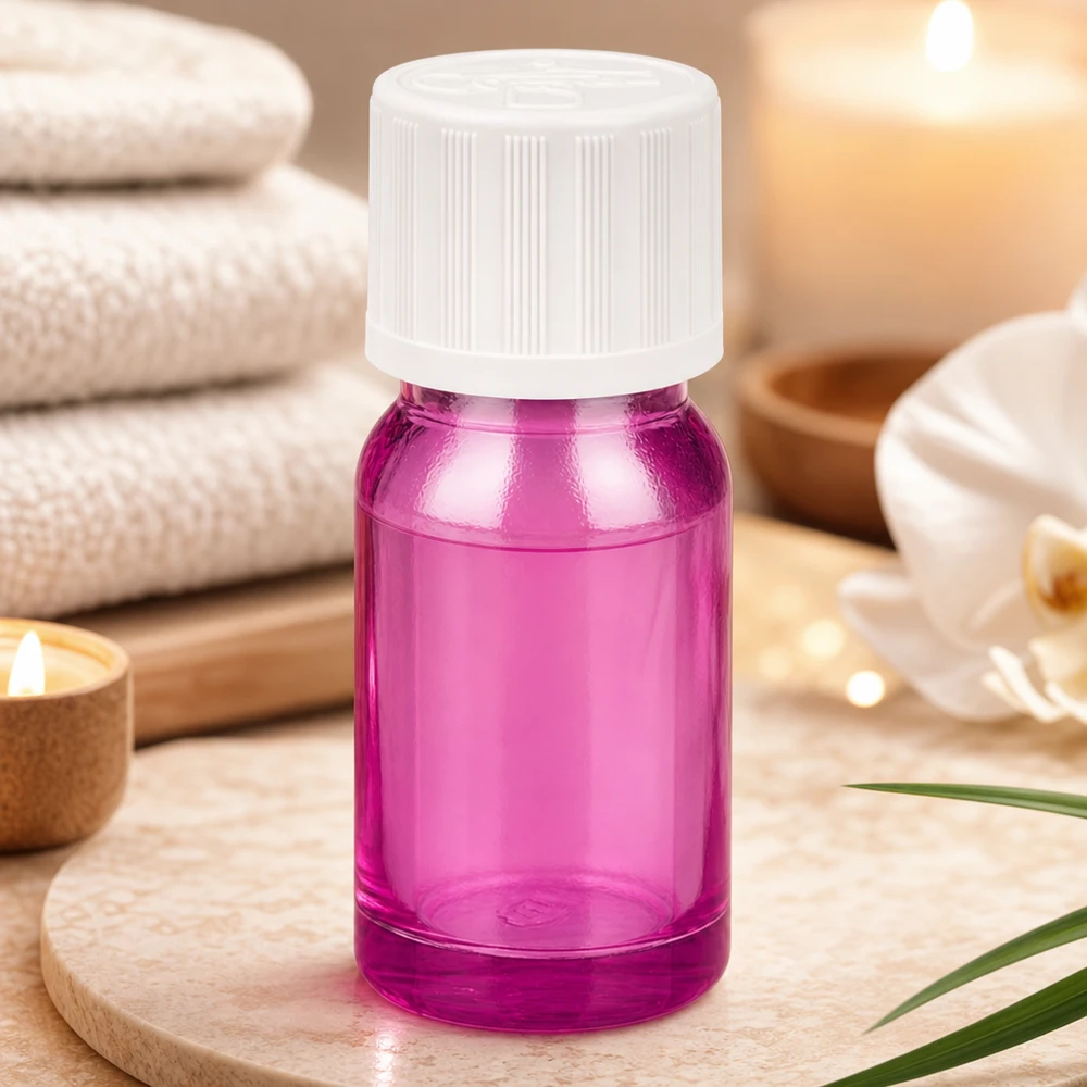 10ml tippapullo 1,2mm valkoinen vakio lapsiturvallinen PurpleLine.UT18/10 Läpinäkyvä 10 ml:n muovinen tippapullo, magenta, jossa on lapsiturvallinen korkki UT18/10