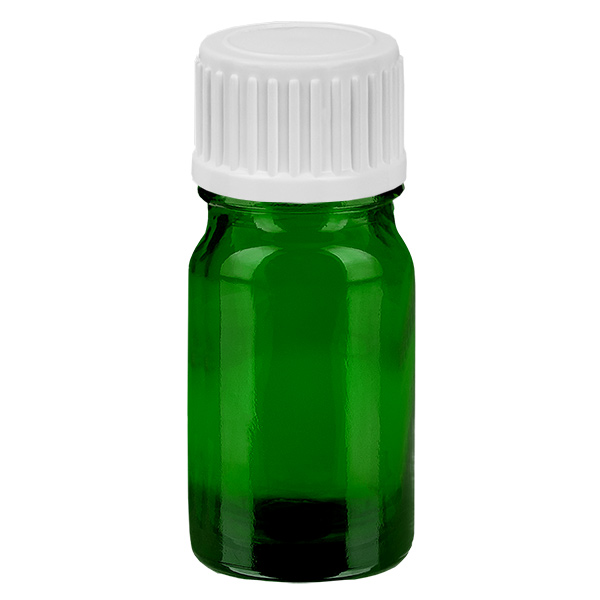 5ml tippapullo 0.9mm valkoinen vakiokorkki GreenLine UT18/5 5ml tippapullo 0.9mm valkoinen vakiokorkki GreenLine UT18/5