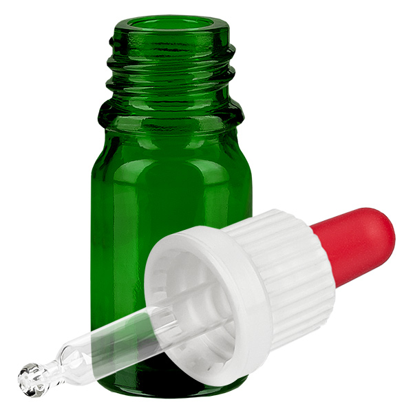 5 ml:n pipettipullo valkoinen/punainen väärentämisen varalta suljettava GreenLine UT18/5 5 ml:n pipettipullo valkoinen/punainen väärentämisen varalta suljettava GreenLine UT18/5