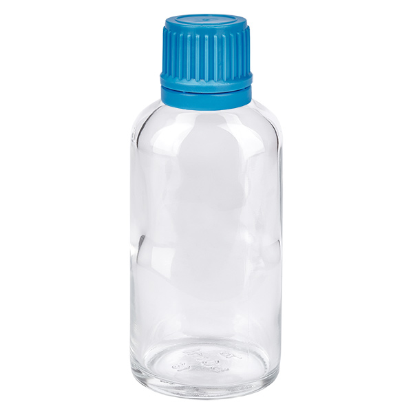 50ml pullo 11mm kierrekorkki sininen väärentämisen estävä korkki ClearLine UT18/50 50ml pullo 11mm kierrekorkki sininen väärentämisen estävä korkki ClearLine UT18/50