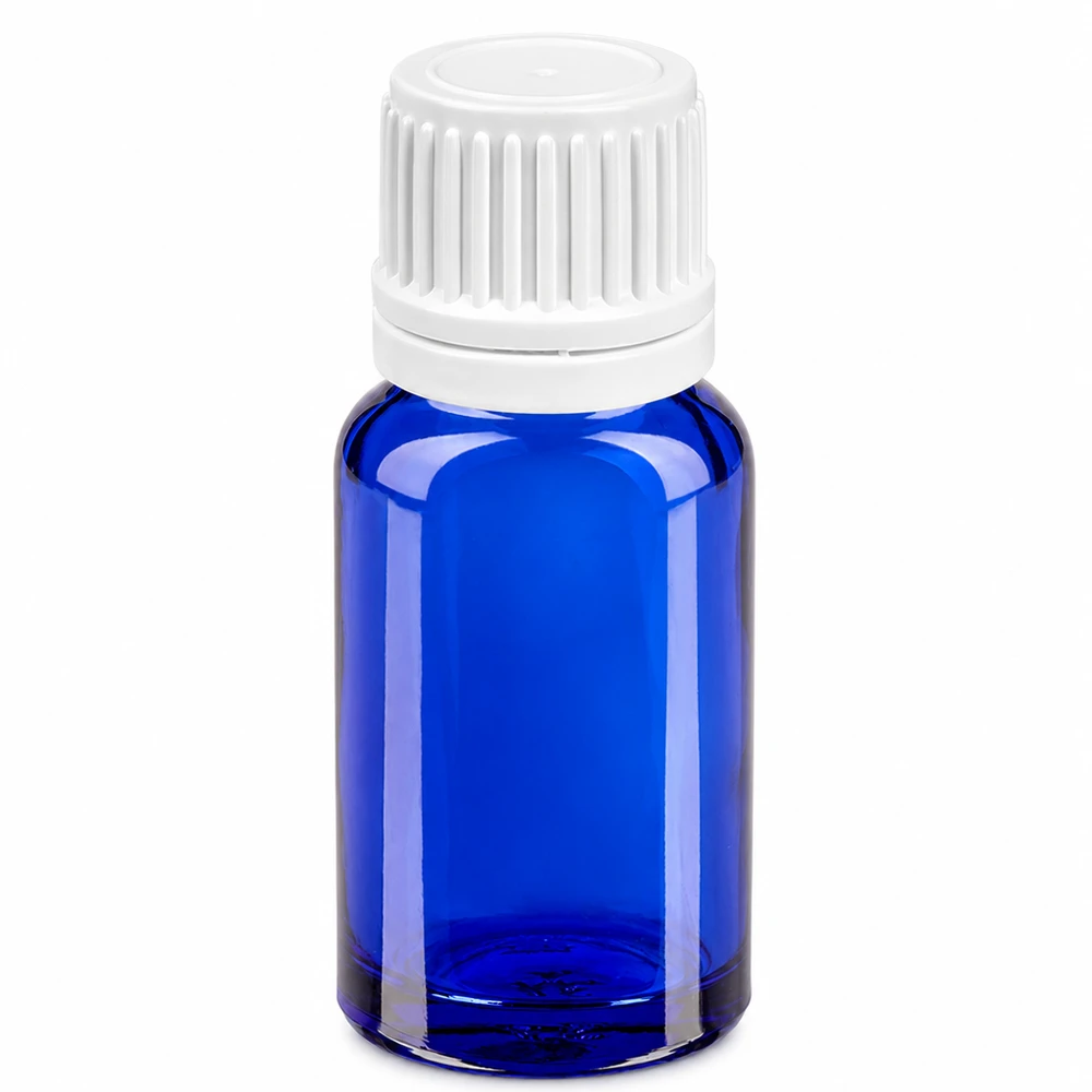 10ml pullo 11mm ruuvikorkki valkoinen väärentämisen estävä sulkeminen BlueLine UT18/10 10ml pullo 11mm ruuvikorkki valkoinen väärentämisen estävä sulkeminen BlueLine UT18/10