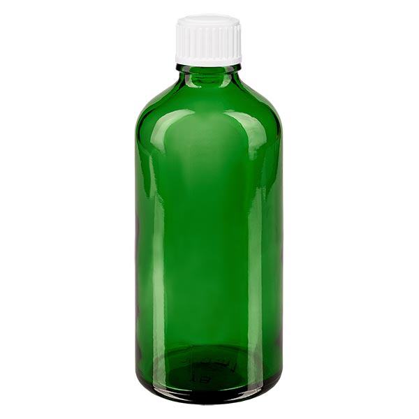 Apteekkipullo vihreä 100ml tippapullo korkki valkoinen 0.8mm standardi 0.8mm Apteekkipullo vihreä 100ml tippapullo korkki valkoinen 0.8mm standardi 0.8mm