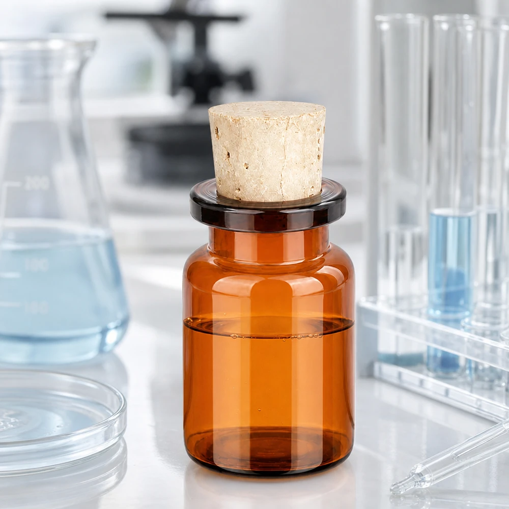 Apothekerflasche Braunglas 5ml mit Korken für Tinkturen Extrakte und Aromatherapie