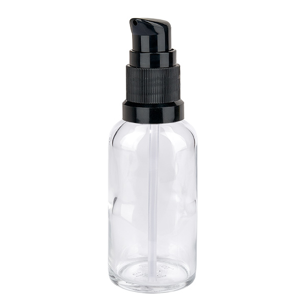 50ml pumppupullo musta vakiokorkki ClearLine UT18/50 50ml pumppupullo musta vakiokorkki ClearLine UT18/50