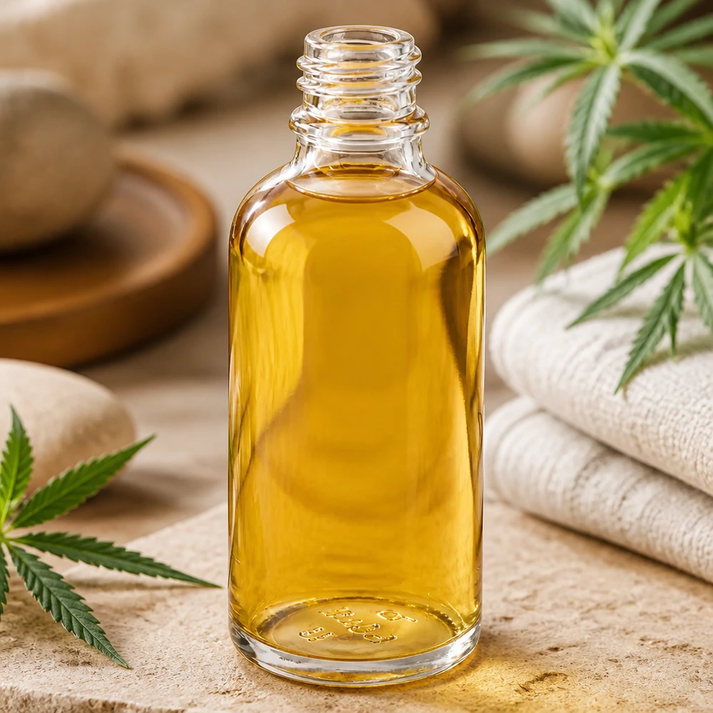 50ml ApoGlas apteekkipullo, jossa on leveä aukko helppoa täyttämistä ja tyhjentämistä varten.