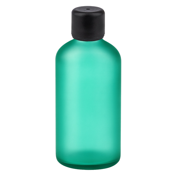 100ml pullo 6mm kierrekorkki musta Standard GreenL. UT18/100