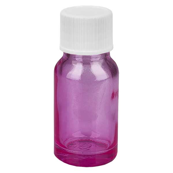 10ml pullo 11mm kierrekorkki valkoinen vakio PurpleLine UT18/10