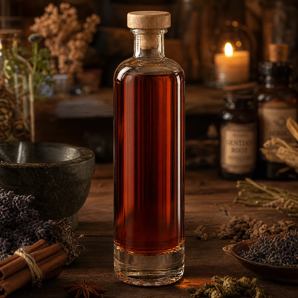 500ml Glasflasche "Ella" mit Holzgriff-Korken UNiTWIST 500ml Glasflasche "Ella" mit Holzgriff-Korken UNiTWIST