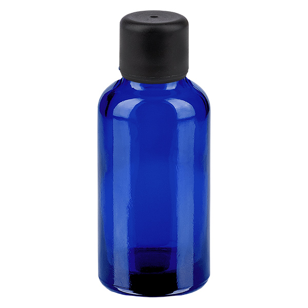 30ml pullo 6mm kierrekorkki musta Standard BlueLine UT18/30