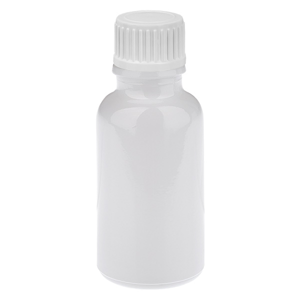 20 ml tiputuspullo 0,9 mm valkoinen vakiokorkki WhiteLine UT18/20
