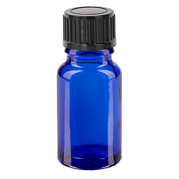 10ml pullo 11mm kierrekorkki musta standardi BlueLine UT18/10