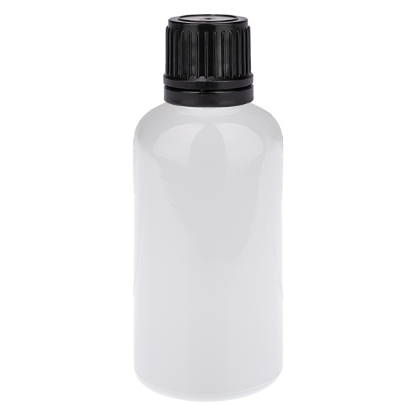 50 ml pullo, 11 mm kierrekorkki musta, alkuperäissuljin WhiteLine UT18/50
