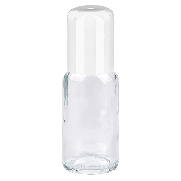 20ml roll-on-pullo valkoinen vakiokorkki ClearLine UT18/20 20ml roll-on-pullo valkoinen vakiokorkki ClearLine UT18/20
