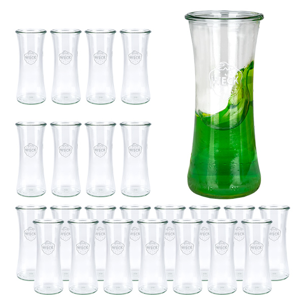 24 Weckin 700 ml:n herkkupurkin sarja pyöreitä 700 ml:n herkkupurkkeja. 24 Weckin 700 ml:n herkkupurkin sarja pyöreitä 700 ml:n herkkupurkkeja.
