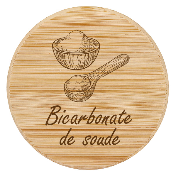 Couvercle en bois "bikarbonaatti" WECK RR60:lle: WECK RR60