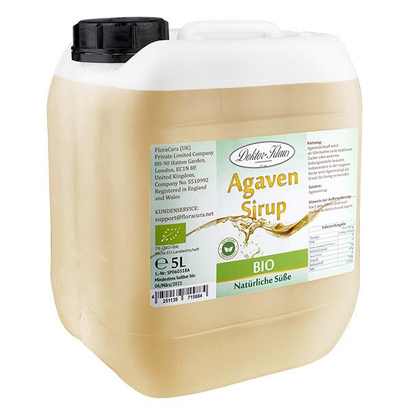 Agavesiirappi (siirappi) luomu 5000ml Doktor-Klaus Agavesiirappi (siirappi) luomu 5000ml Doktor-Klaus