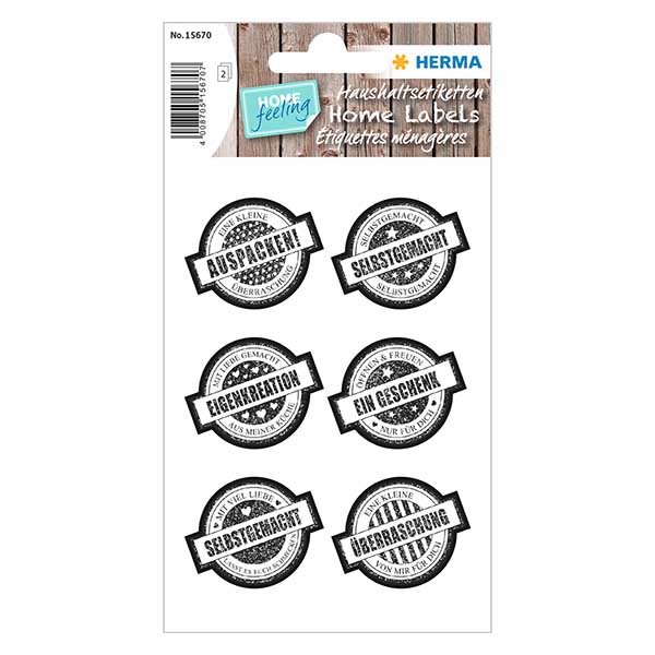 Tarra "Lahja" (12 tarraa glitterillä) ø34mm.