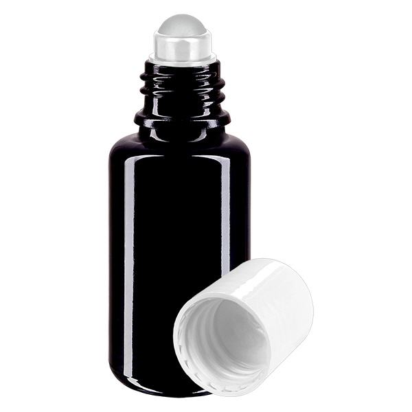 Apteekkipullo violetti 20ml roll-on korkki valkoinen Apteekkipullo violetti 20ml roll-on korkki valkoinen