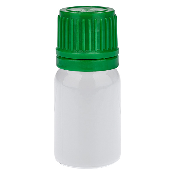 5 ml:n pullo, 11 mm:n kierrekorkki, vihreä, turvakorkki WhiteLine UT18/5 5 ml:n pullo, 11 mm:n kierrekorkki, vihreä, turvakorkki WhiteLine UT18/5
