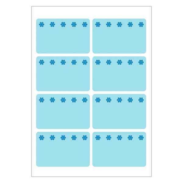 Pakastetarrat sininen (48 tarraa) 26x40mm. Pakastetarrat sininen (48 tarraa) 26x40mm.