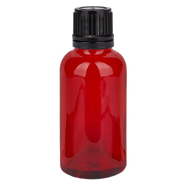 30ml pallopullo 3mm kaaderengas musta Tamper-evident sulkeminen RedLine UT18/30 RedLine UT18/30