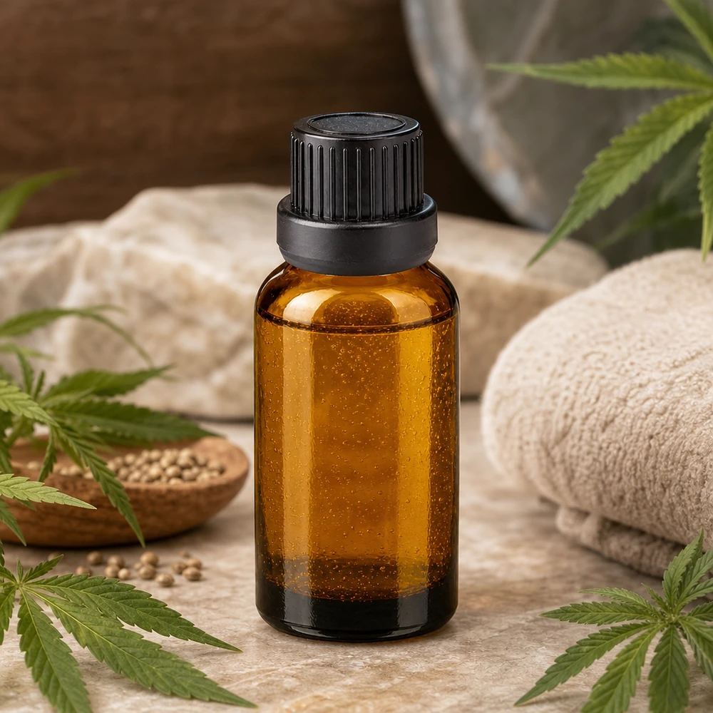 20ml apteekkipullo, jossa on tarkka 2mm tiputuskorkki aromaterapiasovelluksiin