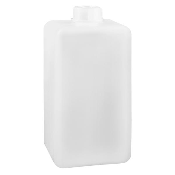 Kemikaalipullo 1500ml, kapea kaula, valmistettu PE-HD:stä, luonnonväri. Kemikaalipullo 1500ml, kapea kaula, valmistettu PE-HD:stä, luonnonväri.