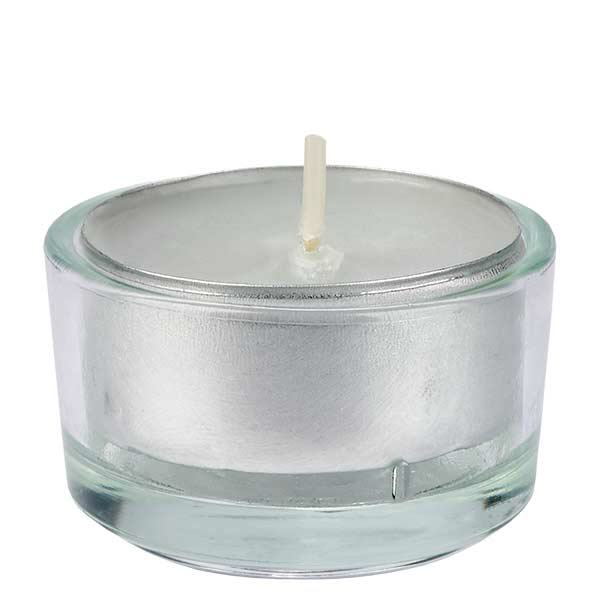 Teekannu WECK, jossa on teekynttilä.