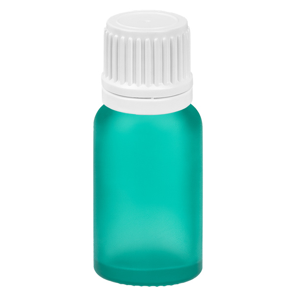 10ml tippapullo 0.7mm valkoinen tamper-evident korkki GreenLine UT18/10 GreenLine UT18/10