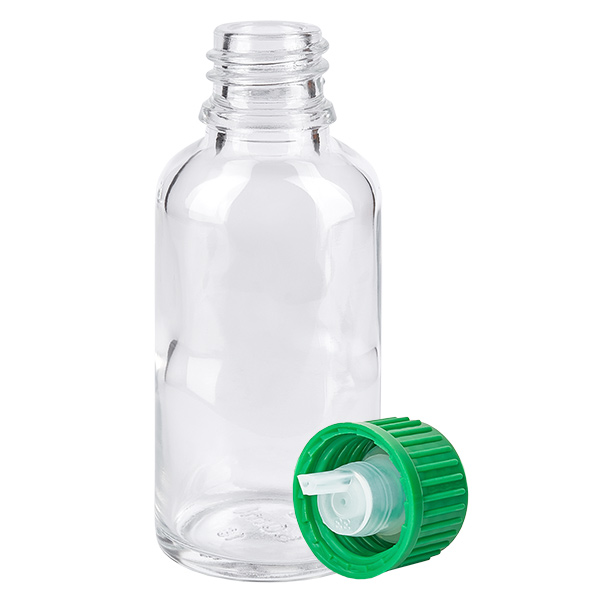 30ml tippapullo 0.8mm vihreä vakiokorkki ClearLine UT18/30
