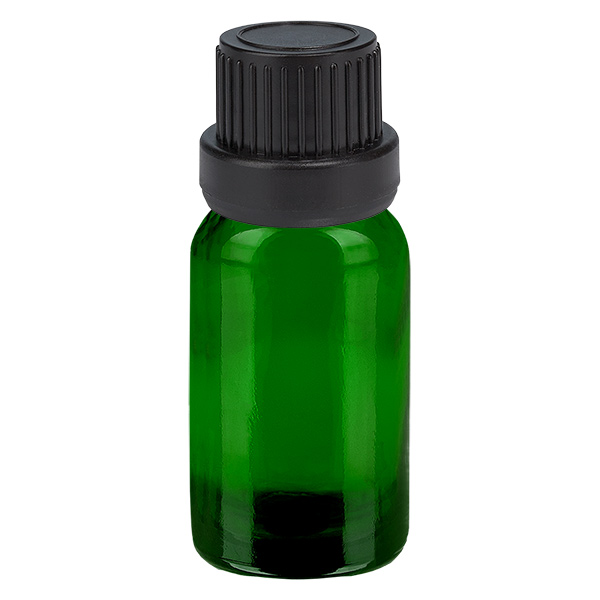 10ml pullo 11mm kierrekorkki musta peukaloinninestokorkki GreenLine UT18/10 GreenLine UT18/10