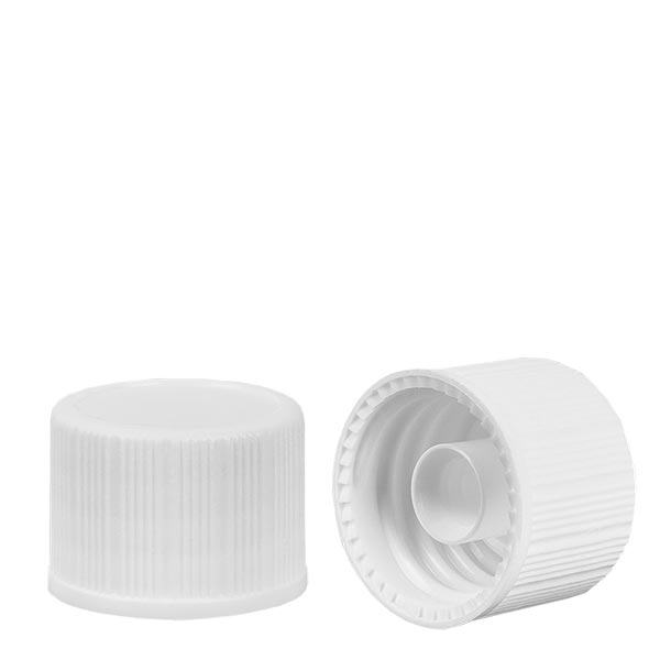 Kierrekorkki valkoinen 18mm standardi