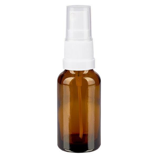 Apteekkipullo ruskea 20ml ruiskukorkki valkoinen Apteekkipullo ruskea 20ml ruiskukorkki valkoinen