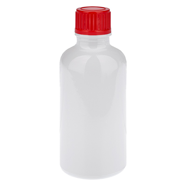 50 ml pullo, 11 mm kierrekorkki, punainen, vakiomallinen WhiteLine UT18/50