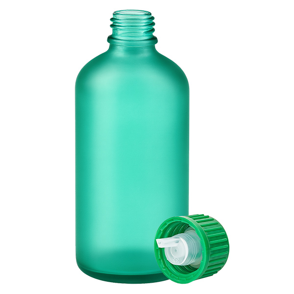 100ml tippapullo 0.8mm vihreä vakiokorkki GreenLine UT18/100 100ml tippapullo 0.8mm vihreä vakiokorkki GreenLine UT18/100