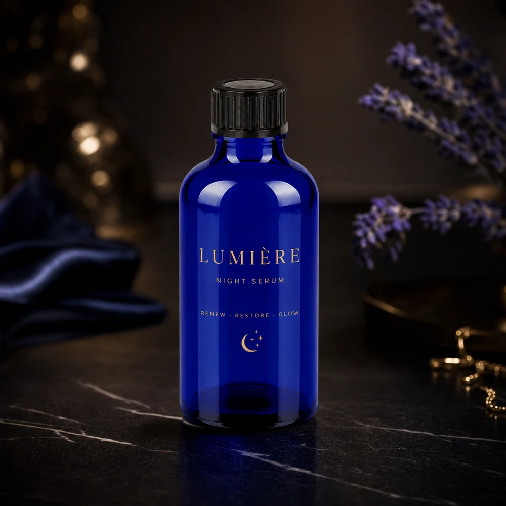 50ml pullo 11mm kierrekorkki musta väärentämisen estävä korkki BlueLine UT18/50 50 ml:n lasipullo UT18-kierteellä ja väärentämisen varmentavalla sulkimella tuotteen turvallista säilytystä varten.