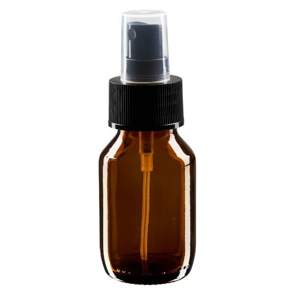 50ml lääkepullo ruskea, pumppusumuttimella musta ApoGlas 50ml lääkepullo ruskea, pumppusumuttimella musta ApoGlas