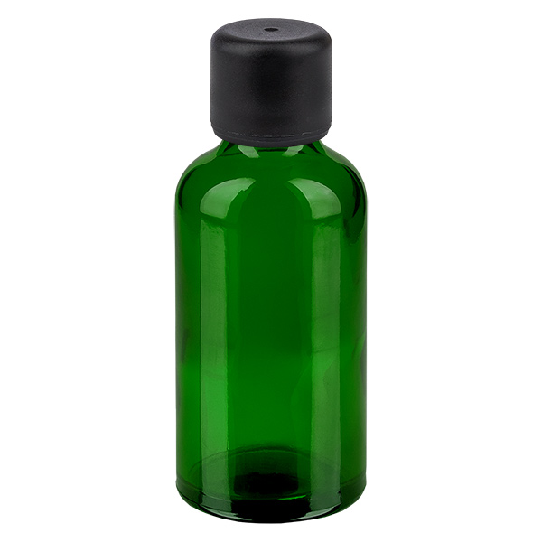 50ml pullo 11mm ruuvikorkki musta väärentämisen estävä korkki GreenLine UT18/50