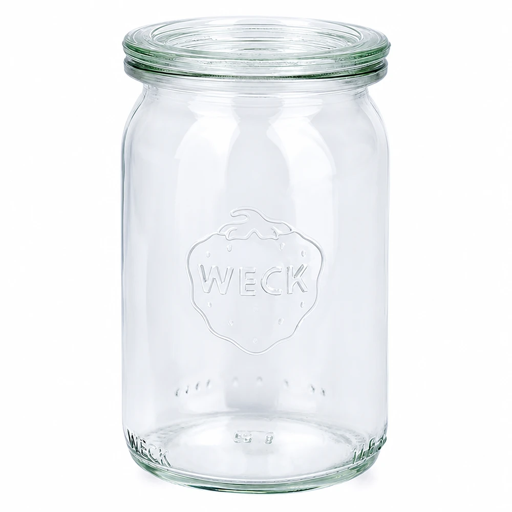 WECK 145ml sylinteripurkki lasikannella RR40 säilöntäpurkki läpinäkyvä säilöntään ja säilytykseen