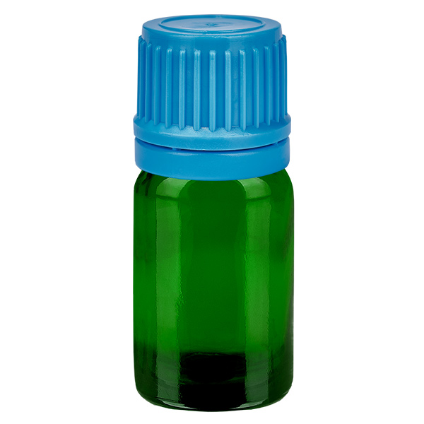 5ml pullo 11mm kierrekorkki sininen peukaloinninestokorkki GreenLine UT18/5 5ml pullo 11mm kierrekorkki sininen peukaloinninestokorkki GreenLine UT18/5