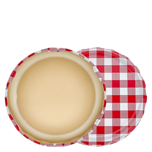 82mm BasicSeal-kansi ruutupunainen/valkoinen (TO82) UNiTWIST