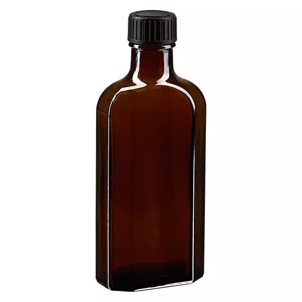 125 ml Meplatin ruskea ruuvikorkki, jossa on EPE-sulkukiekko.