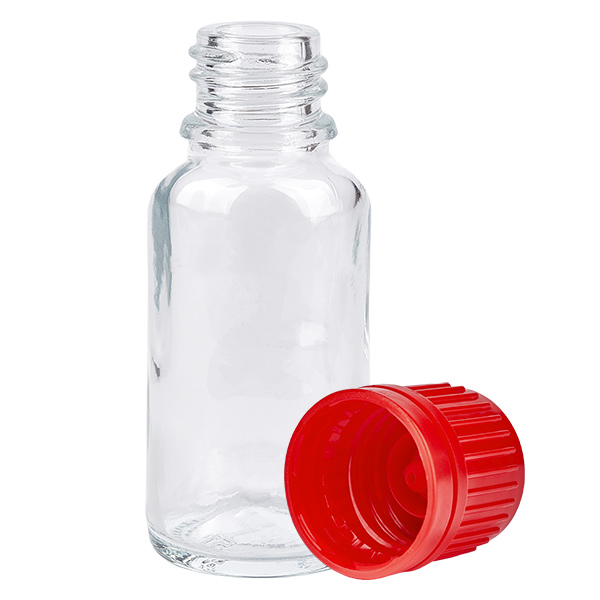 20ml pullo 11mm kierrekorkki punainen väärentämisen estävä korkki ClearLine UT18/20 20ml pullo 11mm kierrekorkki punainen väärentämisen estävä korkki ClearLine UT18/20