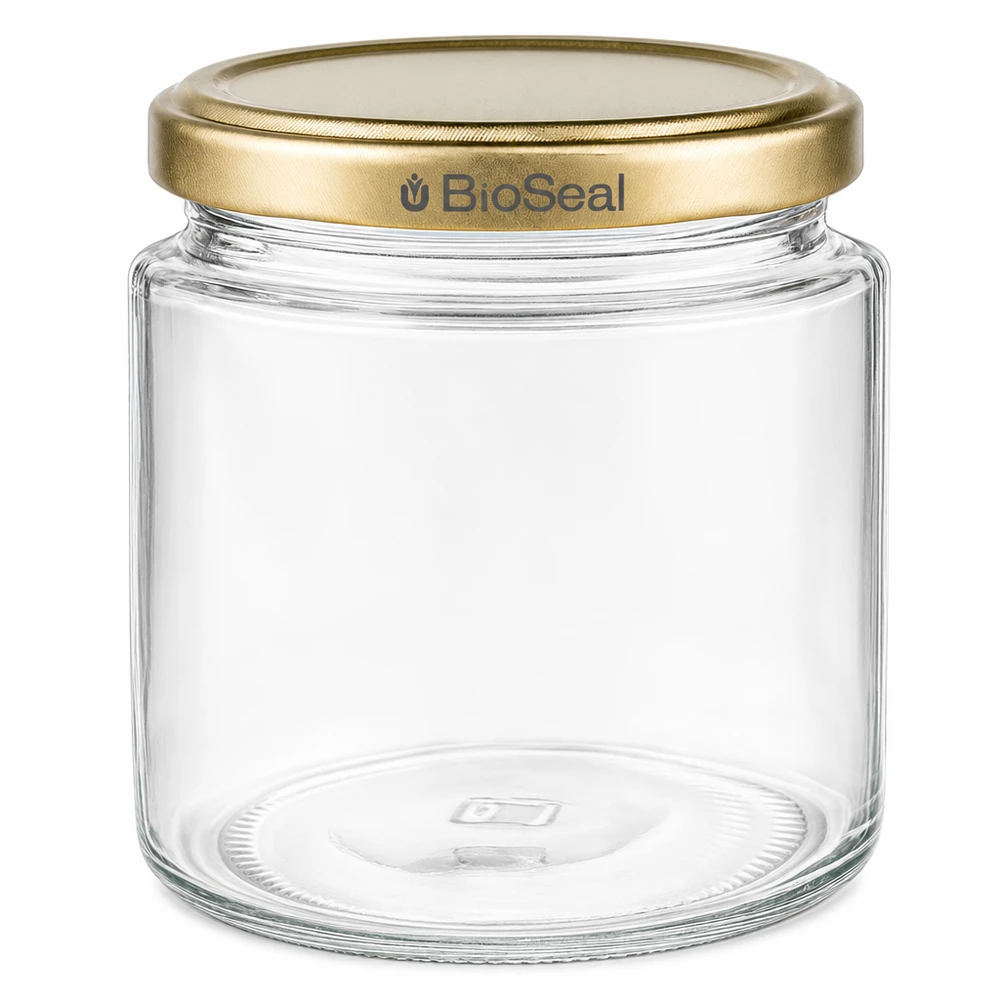 350g Honigglas + BioSeal Deckel gold UNiTWIST