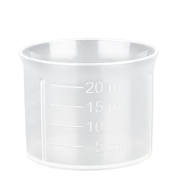 20ml läpinäkyvä annostelukuppi asteikolla ApoGlas 20ml läpinäkyvä annostelukuppi asteikolla ApoGlas