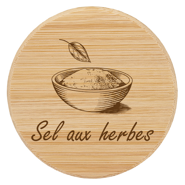 Puupäällyste "Sel aux herbes" WECK RR60:een Puupäällyste "Sel aux herbes" WECK RR60:een