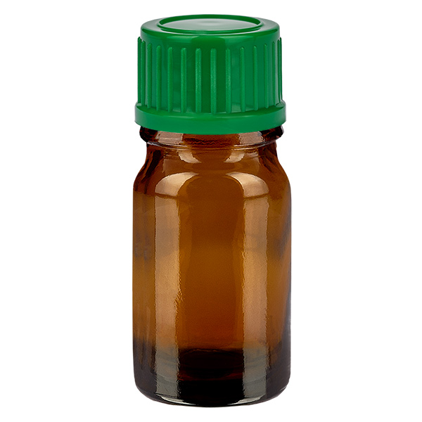 5ml pullo 11mm kierrekorkki vihreä Standard BrownLine UT18/5 Standard BrownLine UT18/5