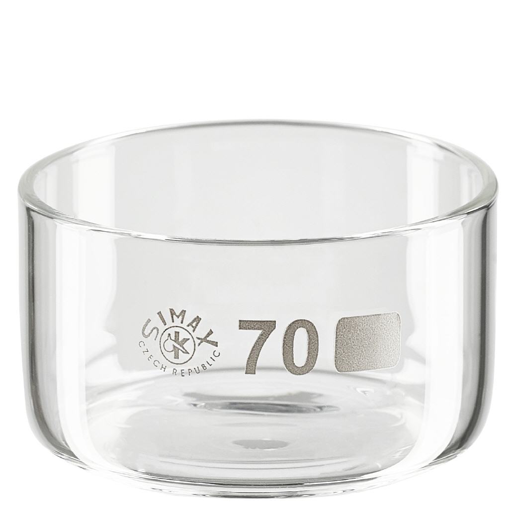 100ml kiteytysastia ilman kantta borosilikaatti ø70mm