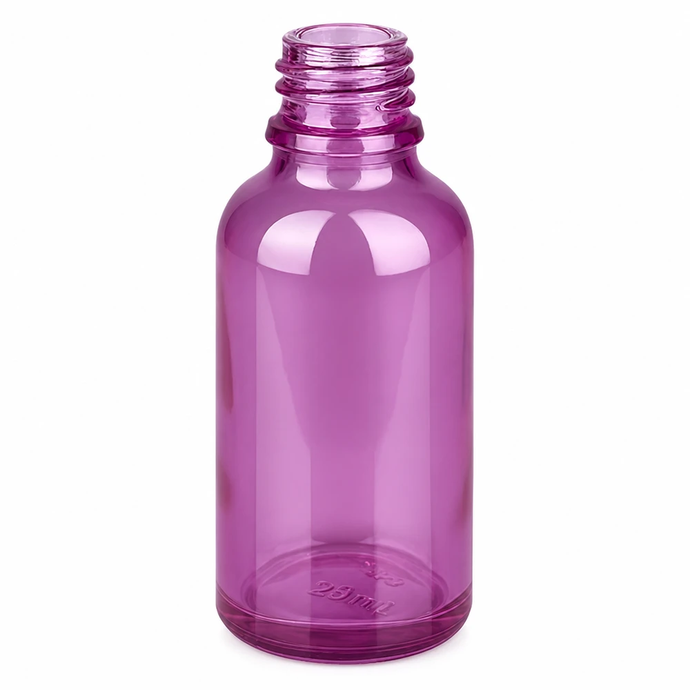 30ml PurpleLine UT18/30 UNiTWIST apteekkipullo violetista lasia, jossa on kierrekierre.